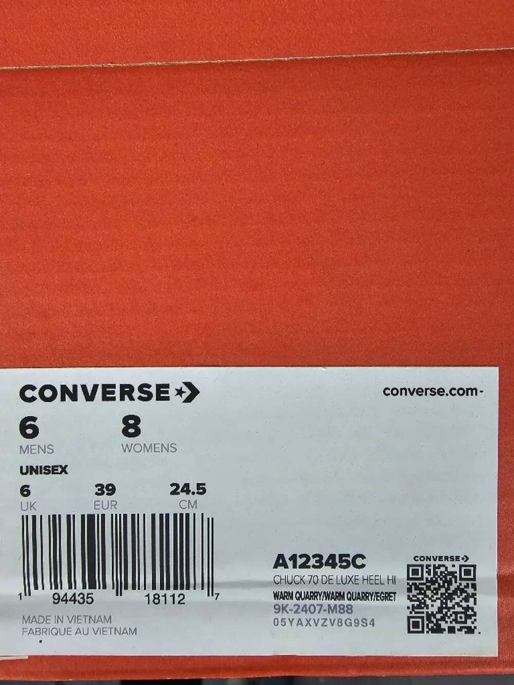 😍 NWT 😍 Converse Chuck 70 De Luxe Heel Weatherized Leather, Tan, Women's 8